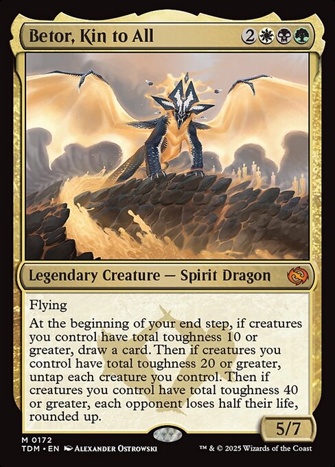 Betor, Kin to All — Tarkir: Dragonstorm #172 — Foil