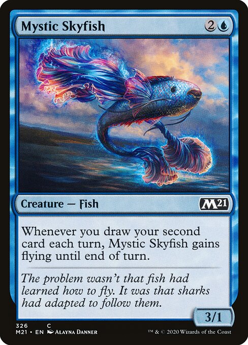 Mystic Skyfish — Core Set 2021 #326 — Non Foil — reference image 1