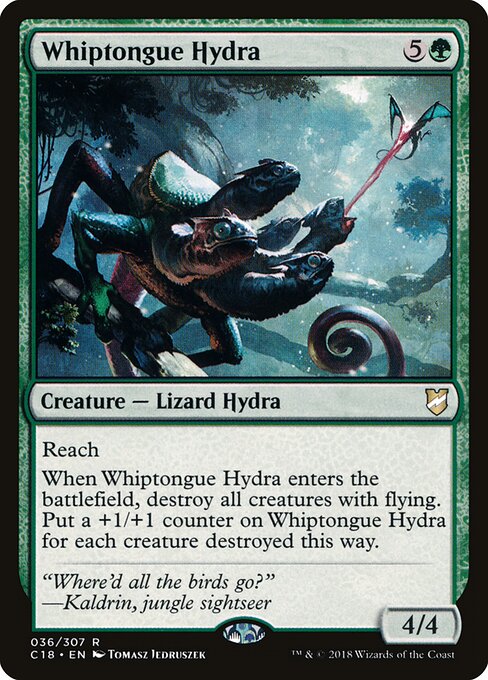 Whiptongue Hydra — Commander 2018 #36 — Non Foil — reference image 1