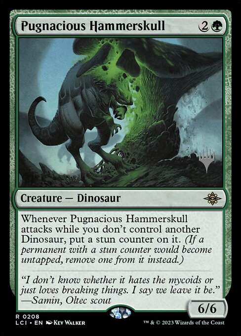 Pugnacious Hammerskull — The Lost Caverns of Ixalan Promos #208p — Non Foil — reference image 1