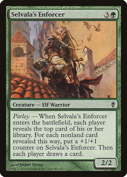 Selvala's Enforcer — Conspiracy #40 — Foil — reference image 1