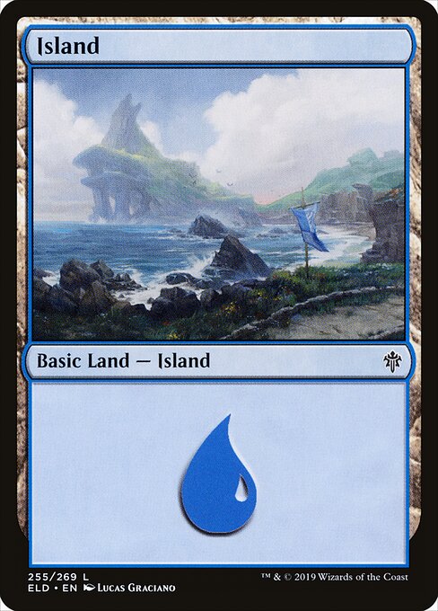 Island — Throne of Eldraine #255 — Non Foil — reference image 1