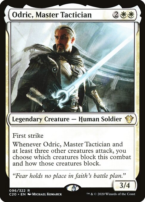Odric, Master Tactician — Commander 2020 #96 — Non Foil — reference image 1