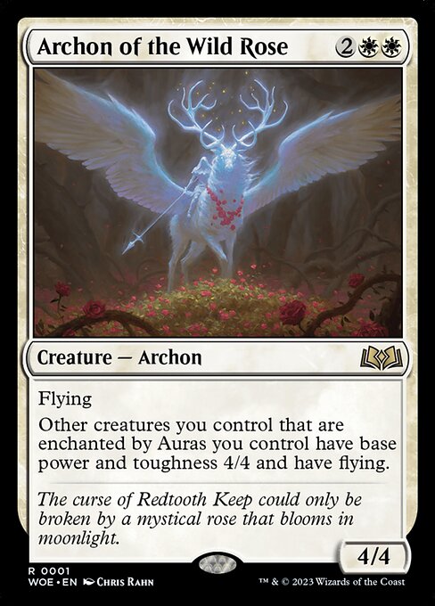 Archon of the Wild Rose — Wilds of Eldraine #1 — Non Foil — reference image 1
