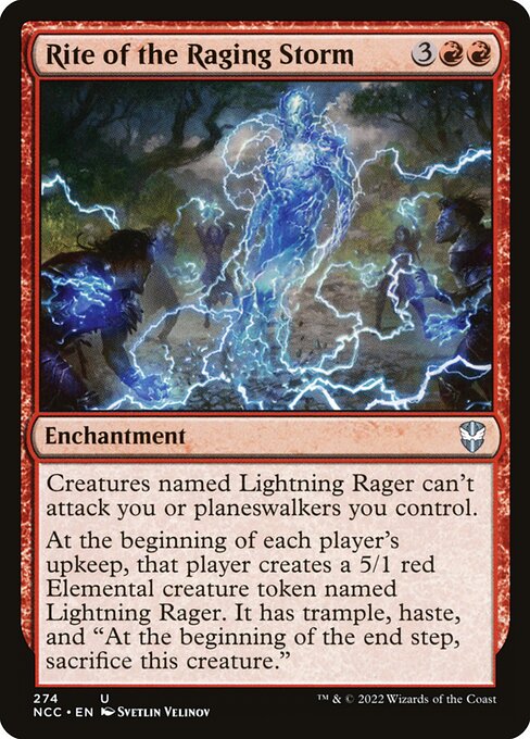 Rite of the Raging Storm — New Capenna Commander #274 — Non Foil — reference image 1