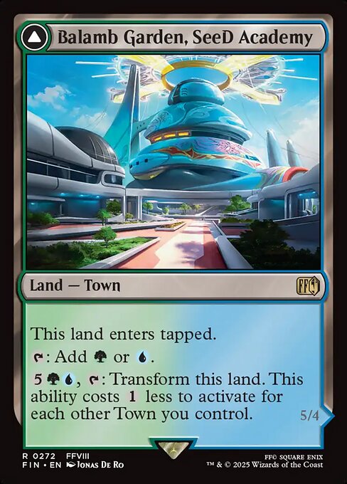 Balamb Garden, SeeD Academy // Balamb Garden, Airborne — Final Fantasy #272 — Foil — reference image 1