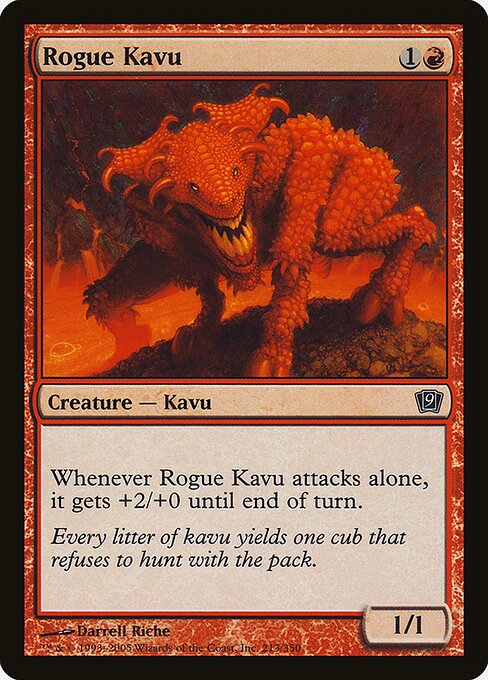 Rogue Kavu — Ninth Edition #213★ — Foil — reference image 1