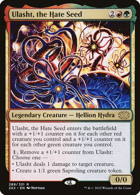 Ulasht, the Hate Seed — Double Masters 2022 #289 — Foil — reference image 1