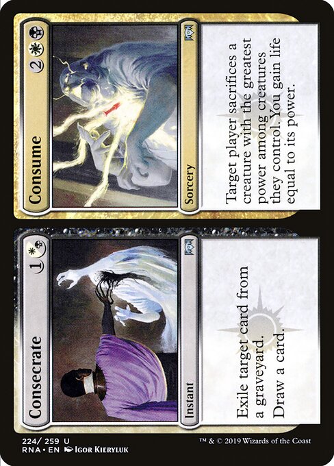 Consecrate // Consume — Ravnica Allegiance #224 — Foil — reference image 1