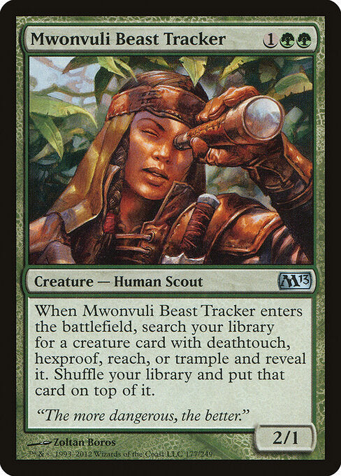 Mwonvuli Beast Tracker — Magic 2013 #177 — Foil — reference image 1
