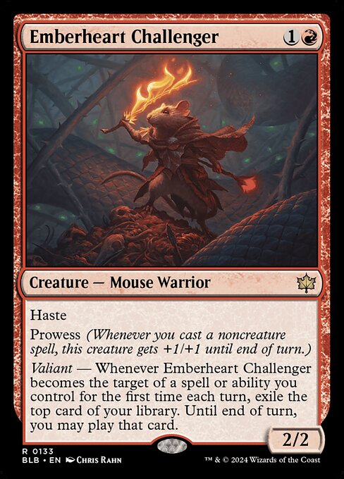 Emberheart Challenger — Bloomburrow #133 — Foil — reference image 1