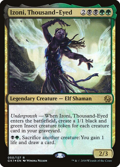 Izoni, Thousand-Eyed — GRN Guild Kit #50 — Foil — reference image 1