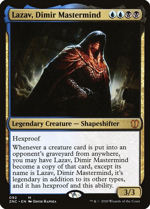 Lazav, Dimir Mastermind — Zendikar Rising Commander #92 — Non Foil — reference image 1