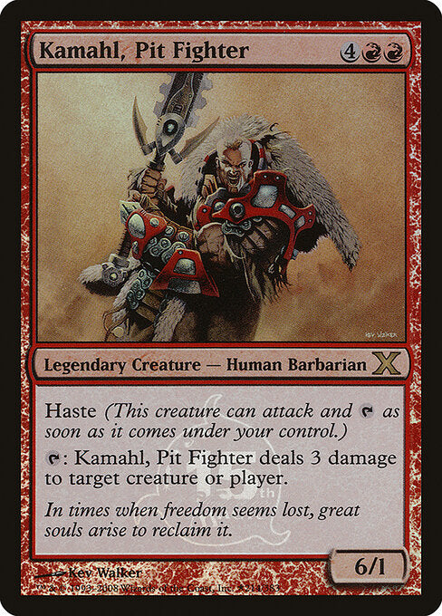 Kamahl, Pit Fighter — 15th Anniversary Cards #2 — Foil — reference image 1