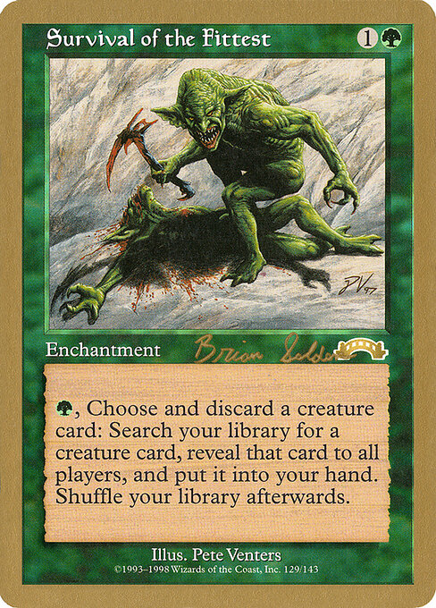 Survival of the Fittest — World Championship Decks 1998 #bs129 — Non Foil — reference image 1