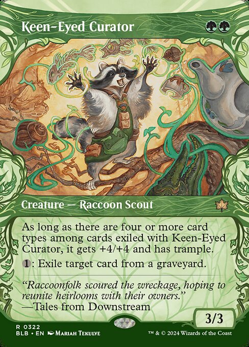 Keen-Eyed Curator — Bloomburrow #322 — Non Foil — reference image 1