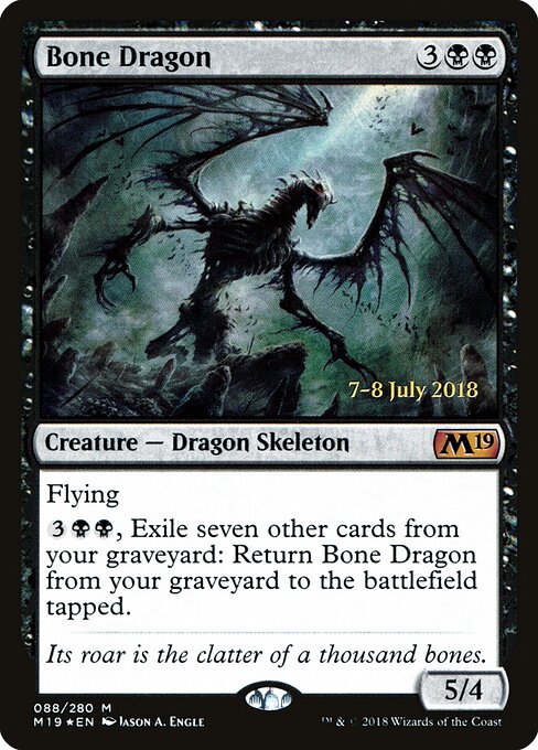 Bone Dragon — Core Set 2019 Promos #88s — Foil — reference image 1