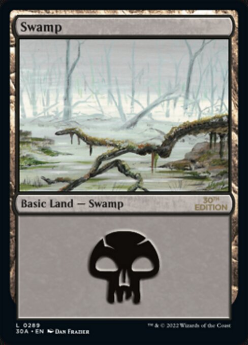 Swamp — 30th Anniversary Edition #289 — Non Foil — reference image 1