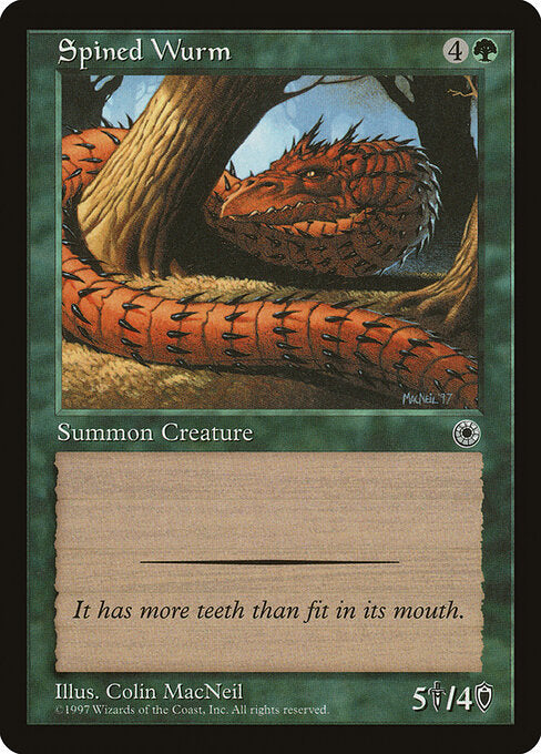 Spined Wurm — Portal #185 — Non Foil — reference image 1