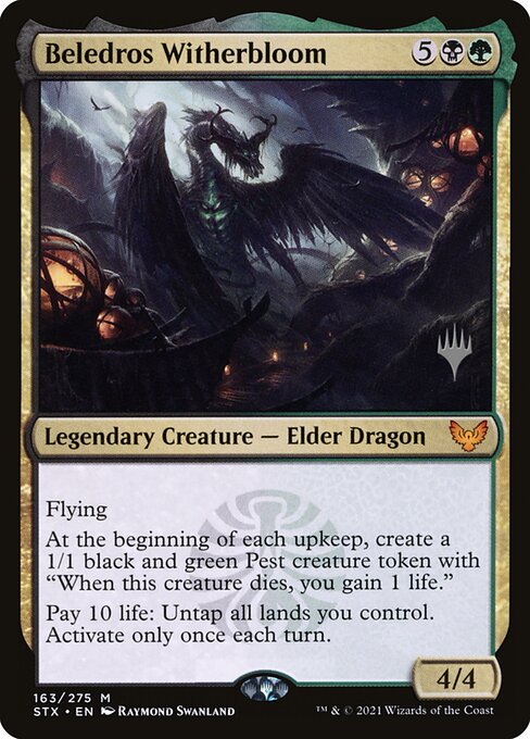 Beledros Witherbloom — Strixhaven: School of Mages Promos #163p — Foil — reference image 1