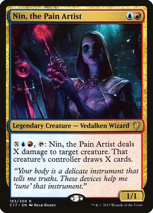 Nin, the Pain Artist — Commander 2017 #183 — Non Foil — reference image 1