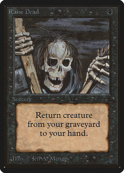Raise Dead — Limited Edition Beta #123 — Non Foil — reference image 1