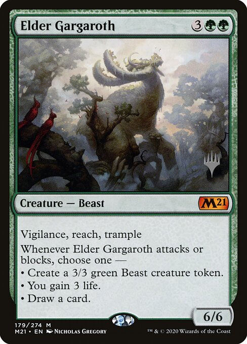 Elder Gargaroth — Core Set 2021 Promos #179p — Non Foil — reference image 1