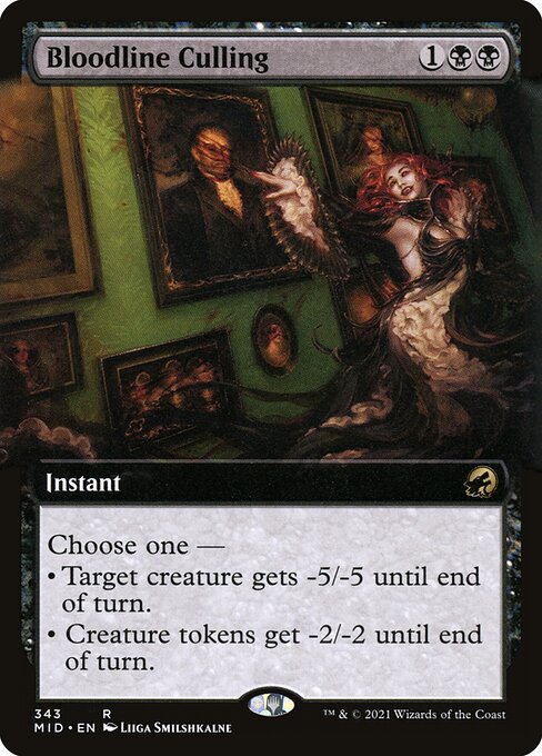 Bloodline Culling — Innistrad: Midnight Hunt #343 — Non Foil — reference image 1