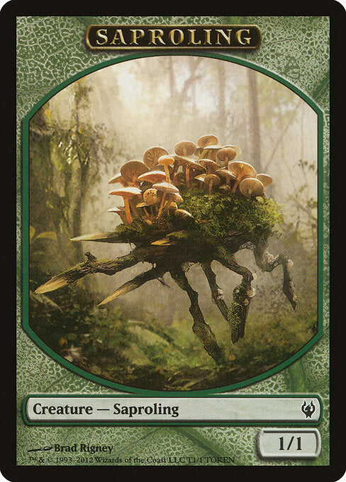 Saproling — Duel Decks: Izzet vs. Golgari Tokens #1 — Non Foil — reference image 1