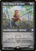 Miara, Thorn of the Glade — Commander Legends #566 — Etched Foil — reference image 1