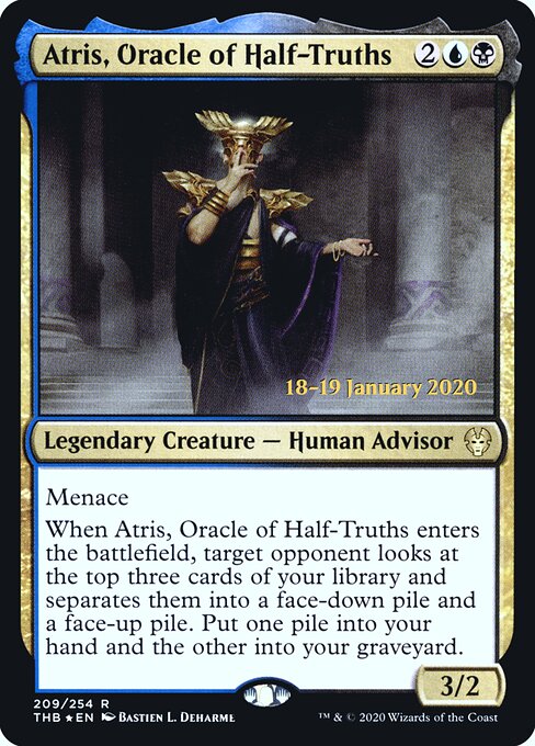 Atris, Oracle of Half-Truths — Theros Beyond Death Promos #209s — Foil — reference image 1