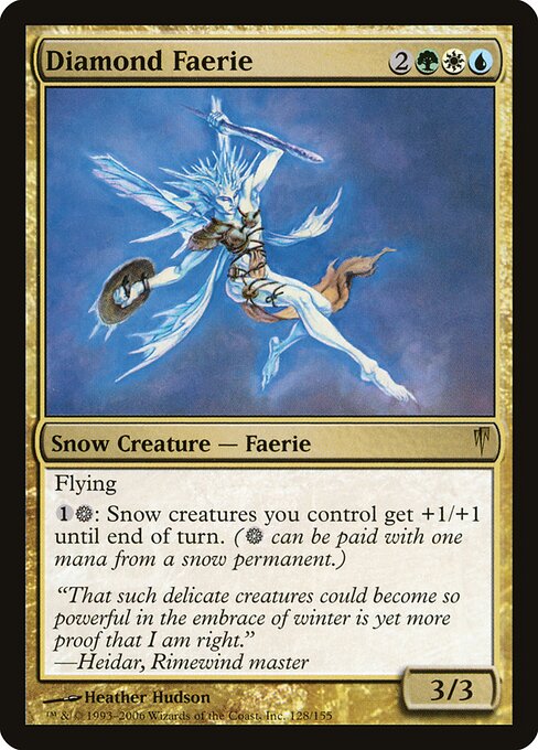 Diamond Faerie — Coldsnap #128 — Foil — reference image 1