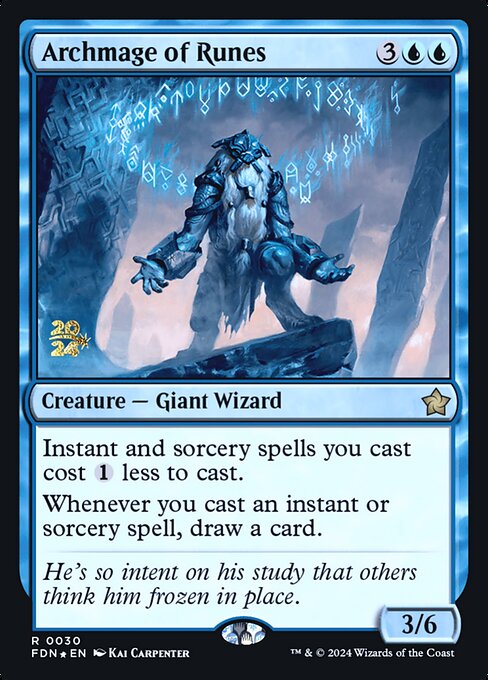 Archmage of Runes — Foundations Promos #30s — Foil — reference image 1