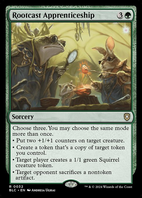 Rootcast Apprenticeship — Bloomburrow Commander #32 — Non Foil — reference image 1