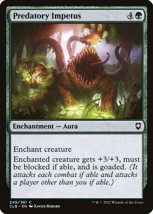 Predatory Impetus — Commander Legends: Battle for Baldur's Gate #249 — Non Foil — reference image 1
