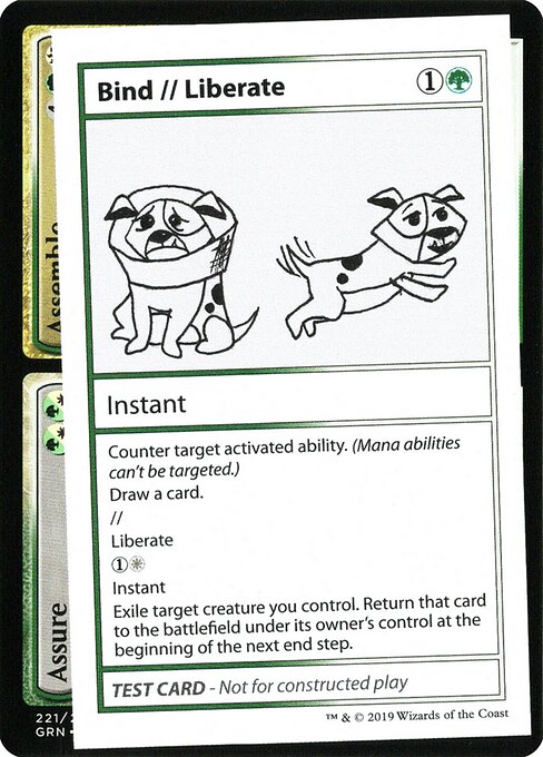 Bind // Liberate — Mystery Booster Playtest Cards 2021 #88 — Non Foil — reference image 1