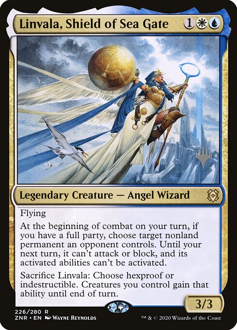 Linvala, Shield of Sea Gate — Zendikar Rising Promos #226p — Non Foil — reference image 1