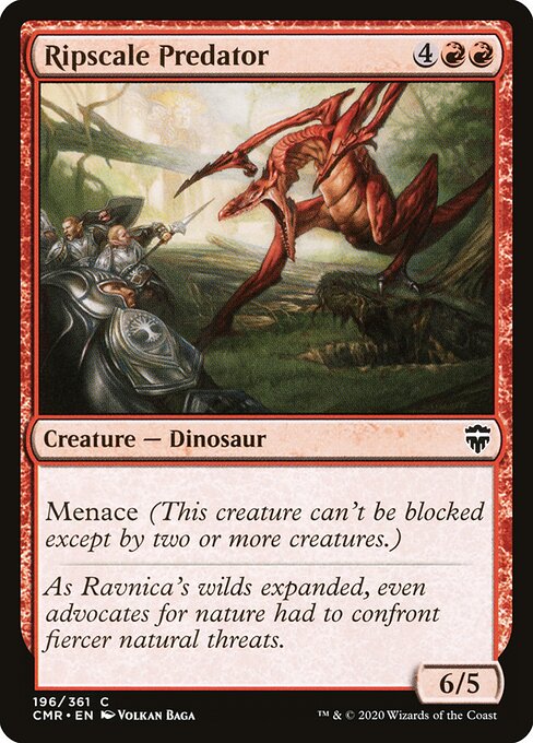 Ripscale Predator — Commander Legends #196 — Foil — reference image 1