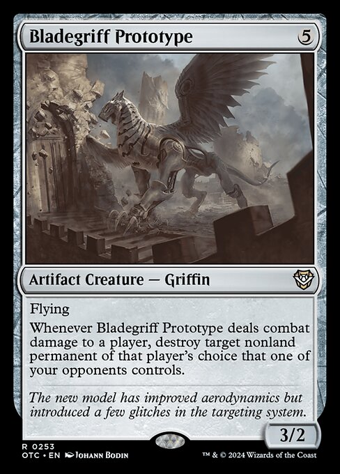 Bladegriff Prototype — Outlaws of Thunder Junction Commander #253 — Non Foil — reference image 1