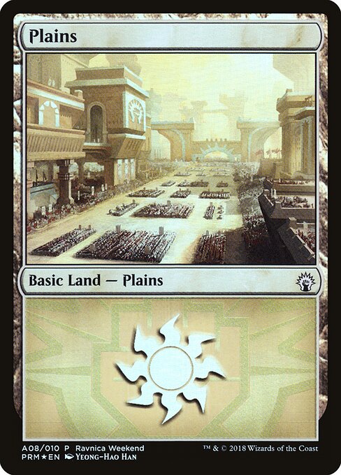 Plains — GRN Ravnica Weekend #A08 — Foil — reference image 1
