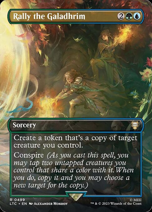 Rally the Galadhrim — Tales of Middle-earth Commander #499 — Foil — reference image 1