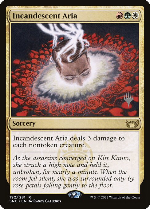 Incandescent Aria — Streets of New Capenna Promos #192p — Non Foil — reference image 1