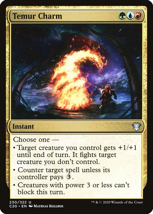 Temur Charm — Commander 2020 #230 — Non Foil — reference image 1