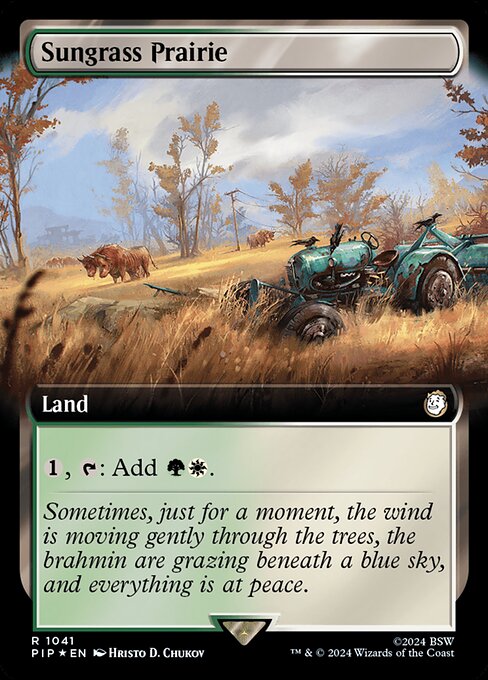 Sungrass Prairie — Fallout #1041 — Foil — reference image 1