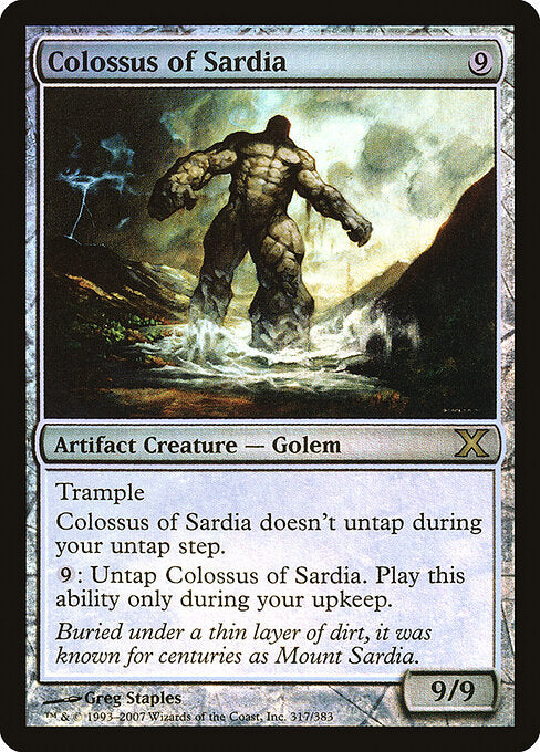 Colossus of Sardia — Tenth Edition #317★ — Foil — reference image 1