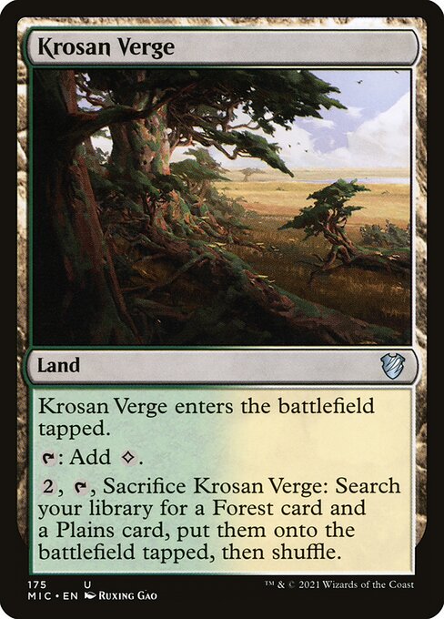 Krosan Verge — Midnight Hunt Commander #175 — Non Foil — reference image 1