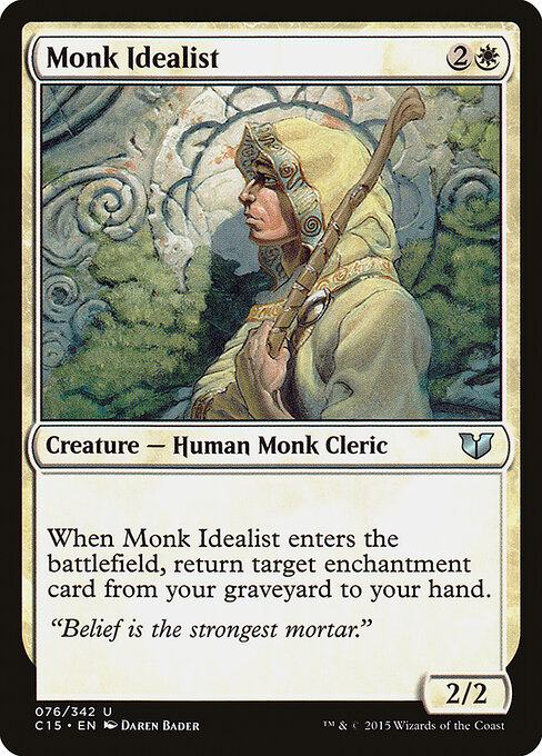 Monk Idealist — Commander 2015 #76 — Non Foil — reference image 1