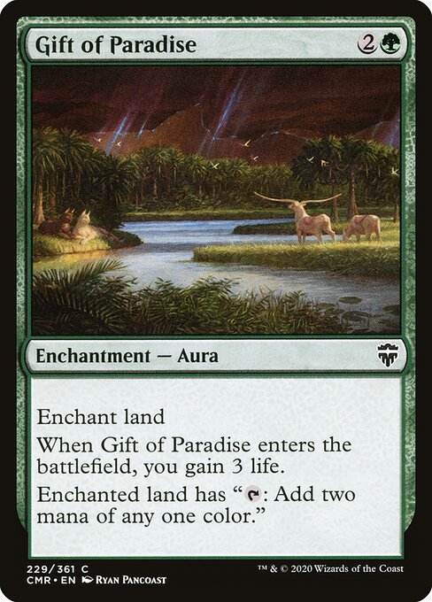 Gift of Paradise — Commander Legends #229 — Foil — reference image 1