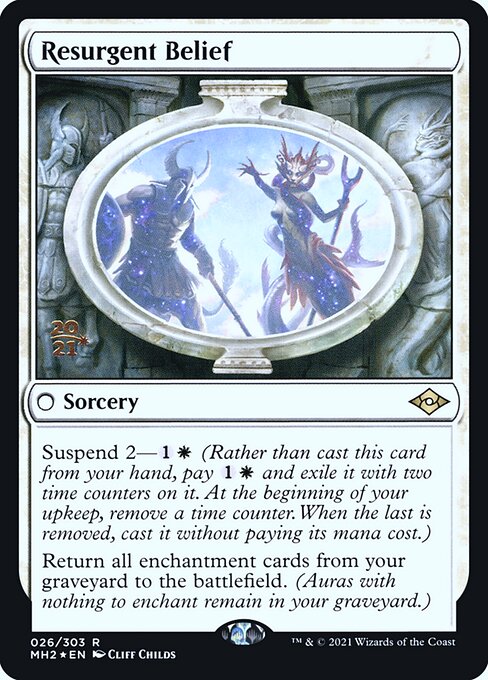 Resurgent Belief — Modern Horizons 2 Promos #26s — Foil — reference image 1
