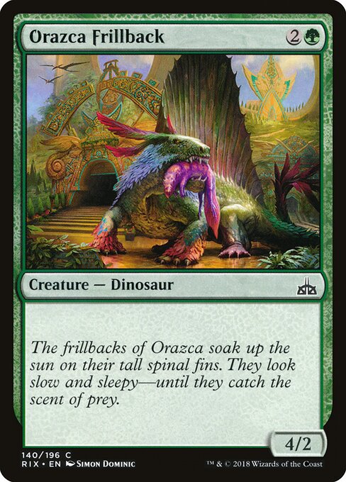 Orazca Frillback — Rivals of Ixalan #140 — Foil — reference image 1